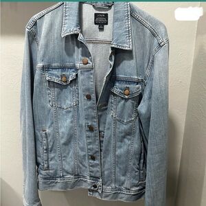 J. Crew Light Blue Denim Jacket with Button Front